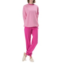 59%OFF 女子Nightshirts カリダシャイニングスターパジャマ - コットンジャージー、ロングスリーブ（女性用） Calida Shining Star Pajamas - Cotton Jersey Long Sleeve (For Women)画像